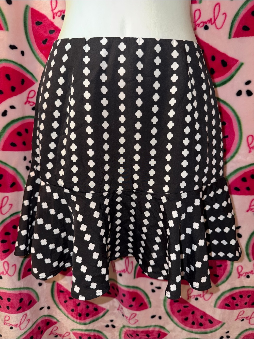 🖤🤍 The Fifth Label Dot-Cluster Flounce Skirt